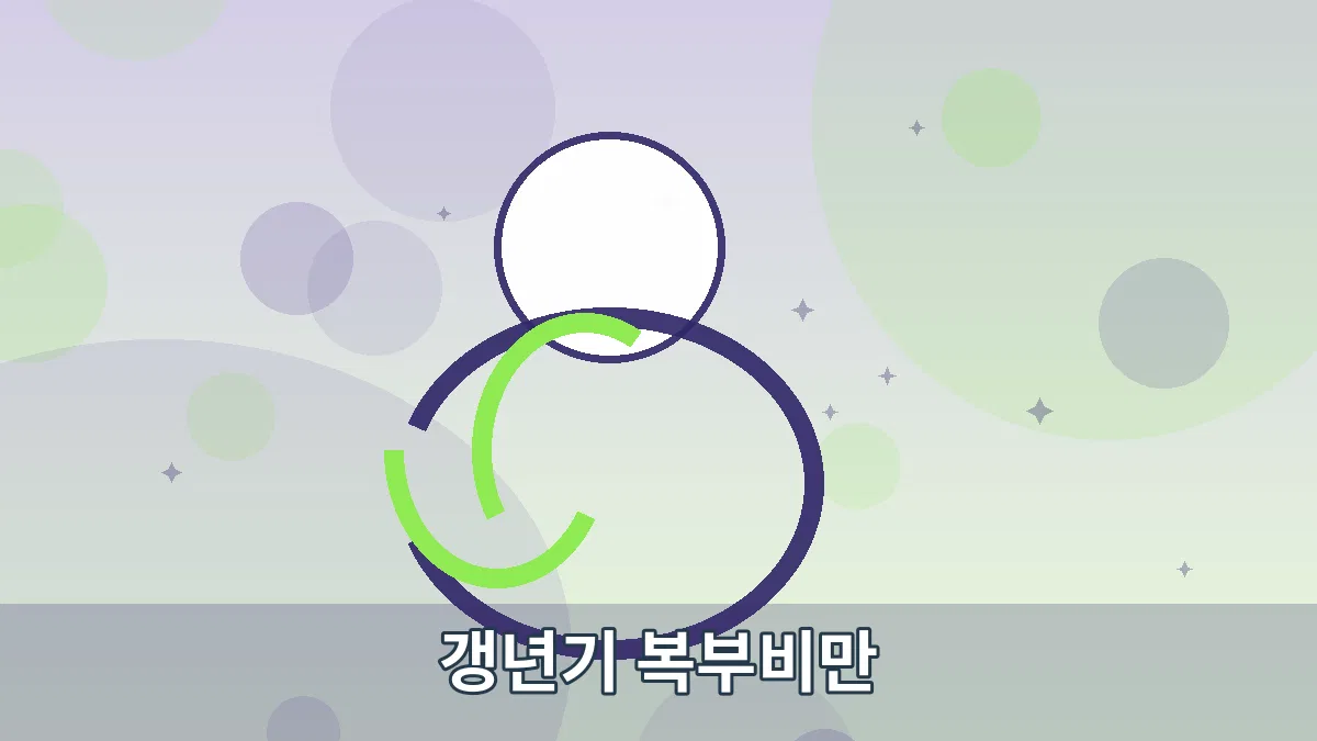 갱년기 복부비만 안내 이미지 3