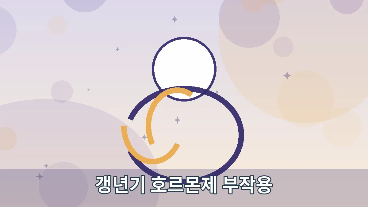 갱년기 호르몬제 부작용 안내 이미지 1