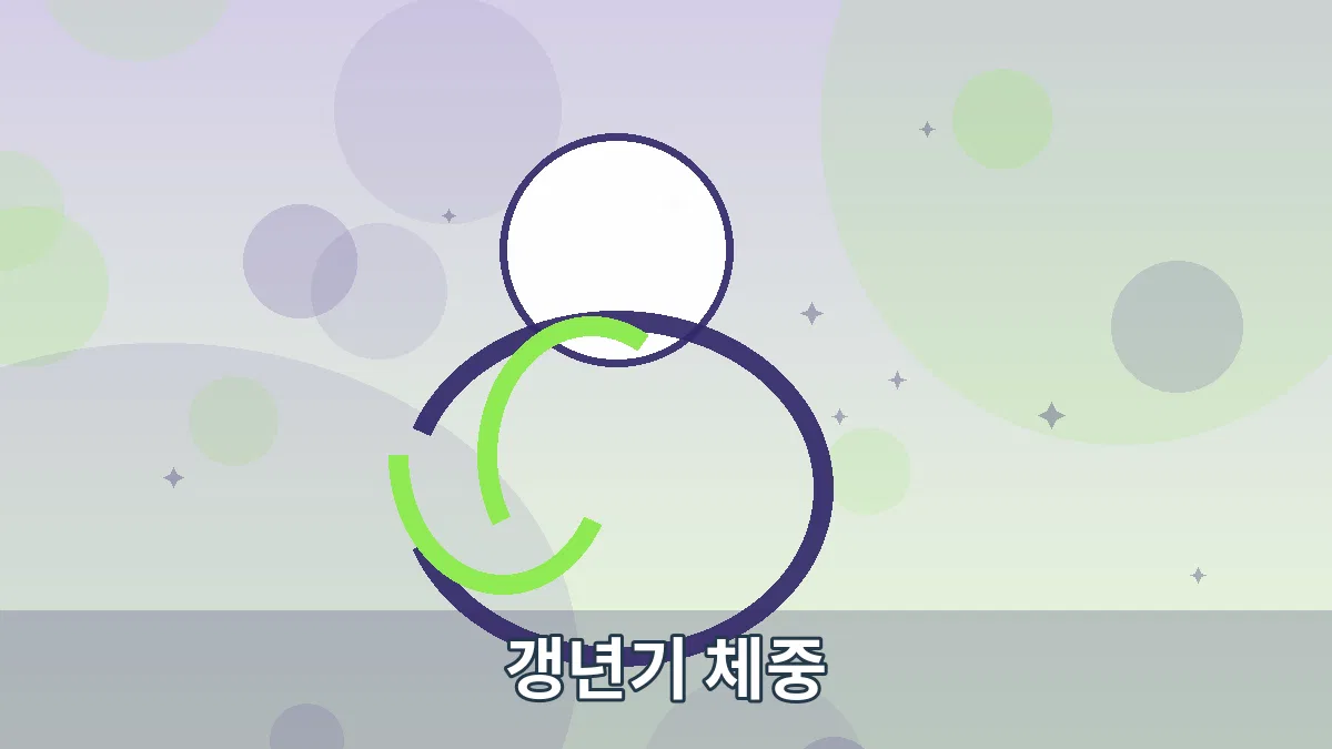 갱년기 체중 안내 이미지 3
